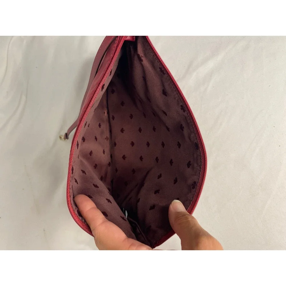 Kate Spade Chelsea Large Tote Bag Red Nylon Shoulder Bag with Pouch